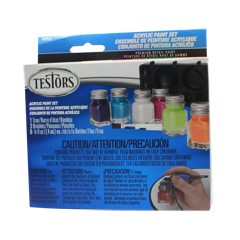 Testors 0.25 oz. 9-Color Most Popular Acrylic Paint Set 281235