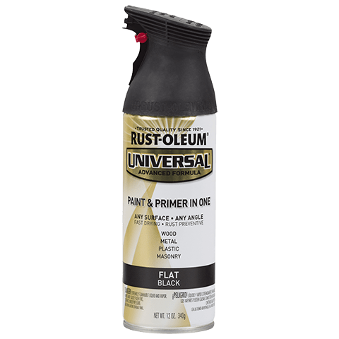 black metallic spray paint for plastic